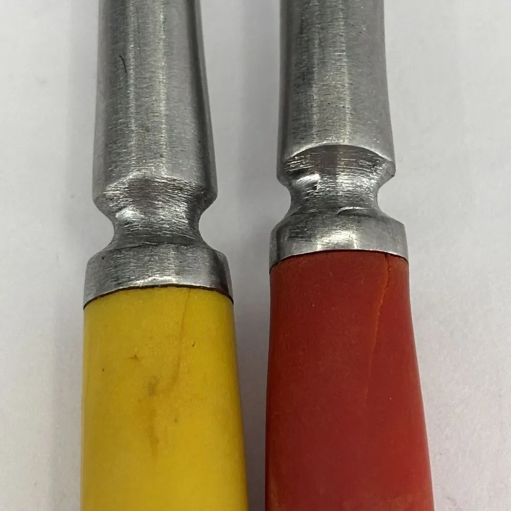 Vintage IIC Imperial International Corp.‎ Fondue Forks Colored Handles 1950s